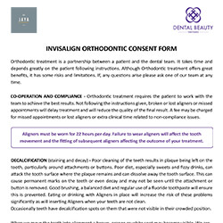 Jaya Invisalign Consent Form