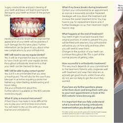 Ortho Treatment Info General